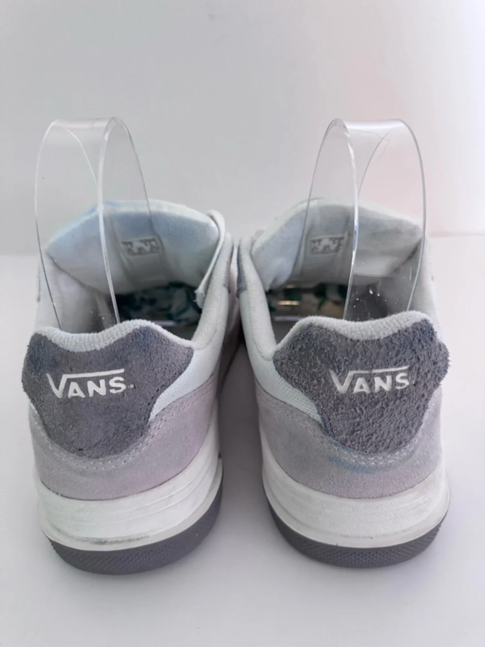 Vans Upland Retro Gray/White Low-Top Sneakers Leather/Suede Women’s 9 Euro 40 - Picture 3 of 7